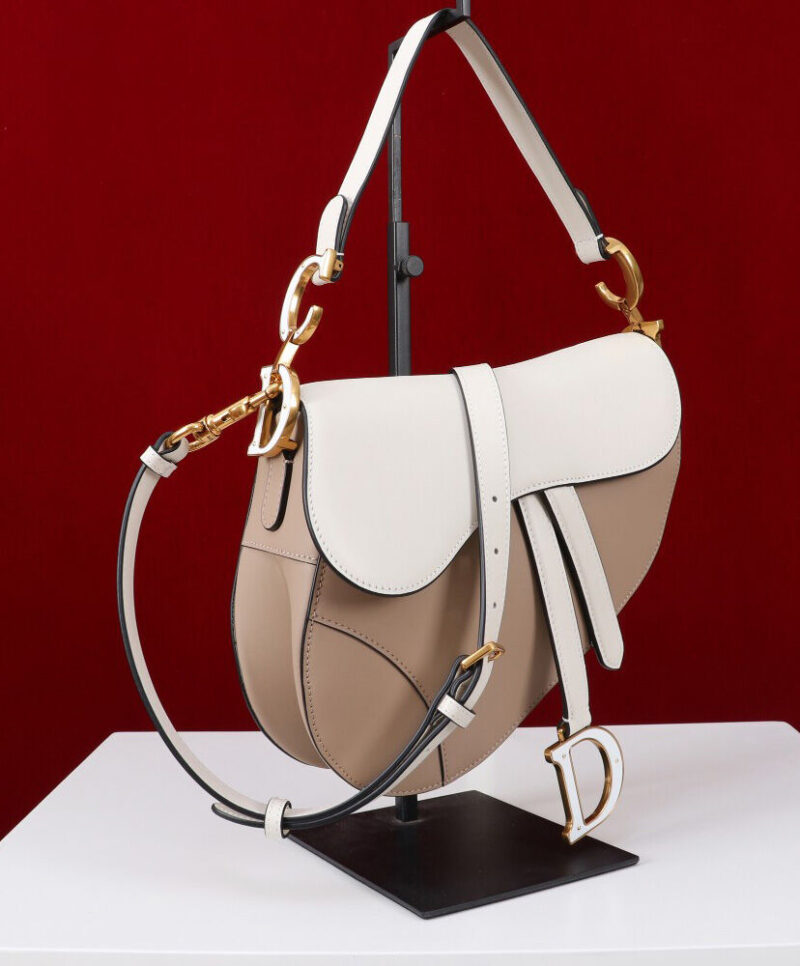 Christian Dior Saddle Bag With Strap Pink